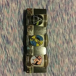 Set of 3 pink floyd shot glasses
